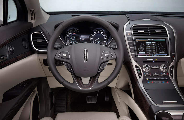 2016 Lincoln MKX interior steering wheel