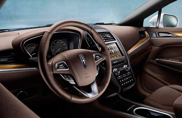 2017 Lincoln MKC interior front steering wheel