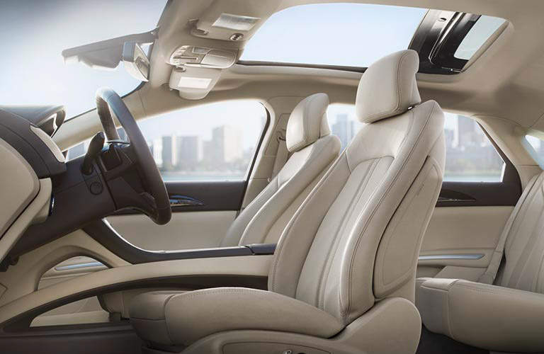 2016 Lincoln MKZ interior with sunroof